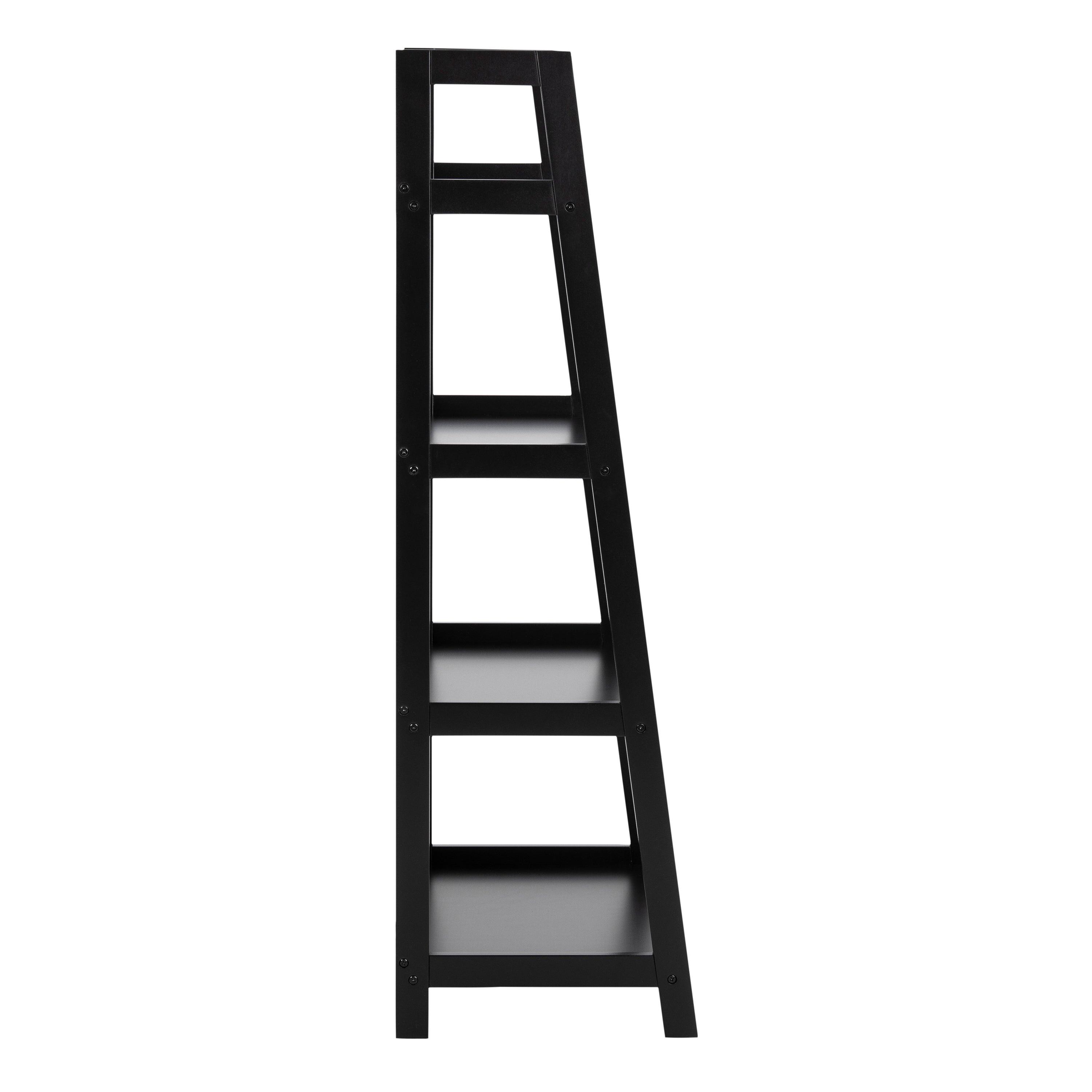 Wally Bookcase with 4 Shelves in Black - image 3
