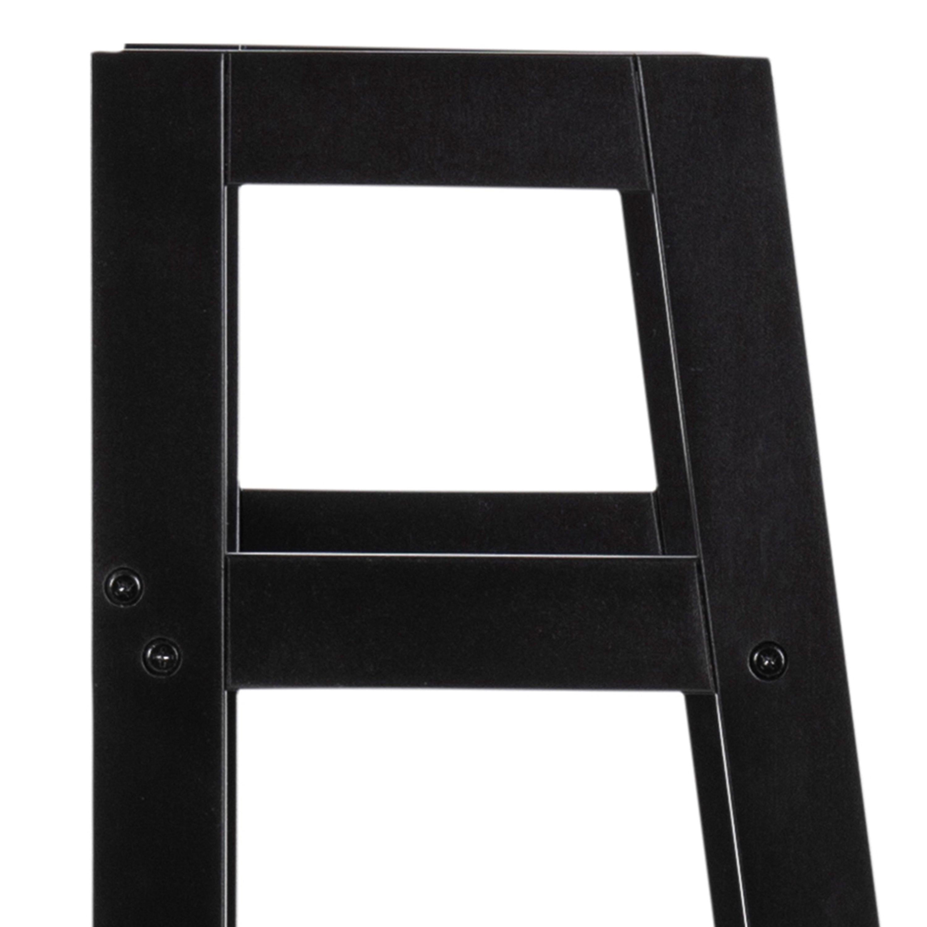 Wally Bookcase with 4 Shelves in Black - image 6