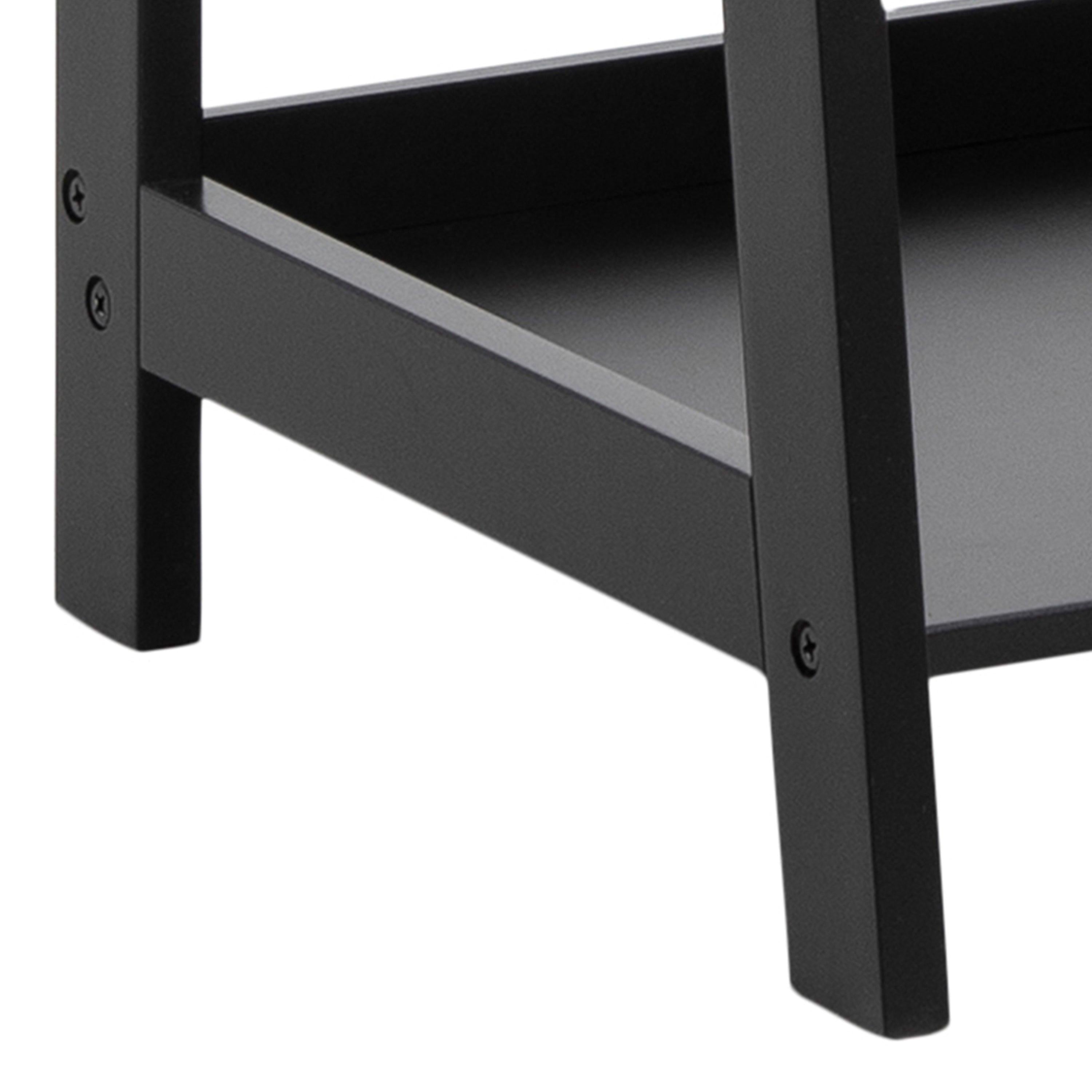 Wally Bookcase with 4 Shelves in Black - image 9