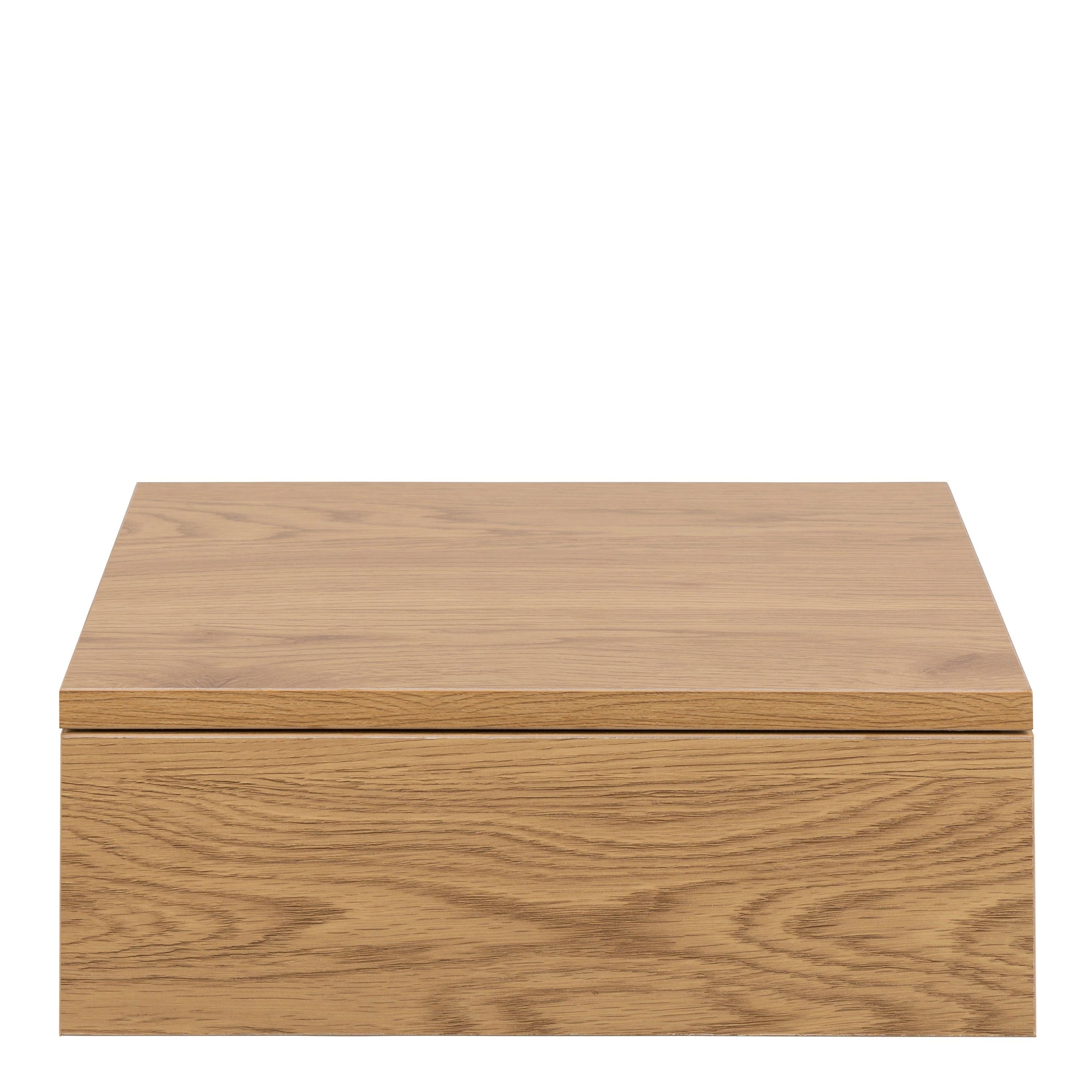 Avignon Square Bedside Table with 1 Drawer in Oak - image 2