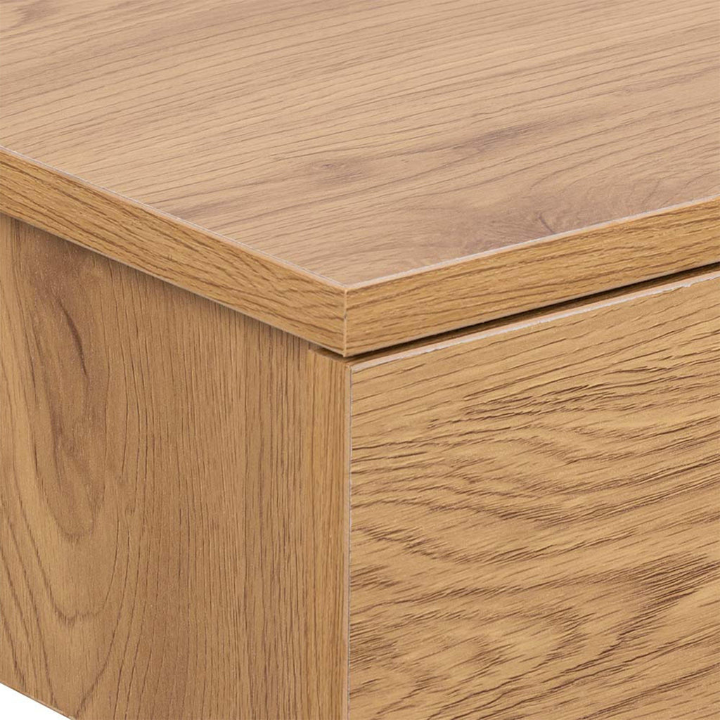 Avignon Square Bedside Table with 1 Drawer in Oak - image 5