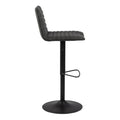 Kimmy Bar Stool in Grey Fabic Set of 2 - image 3