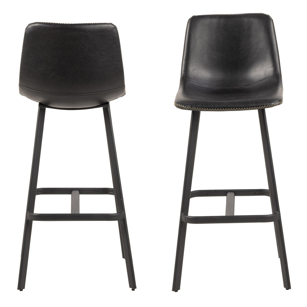 I_Oregon Bar Chair in Black Set of 2 - image 2