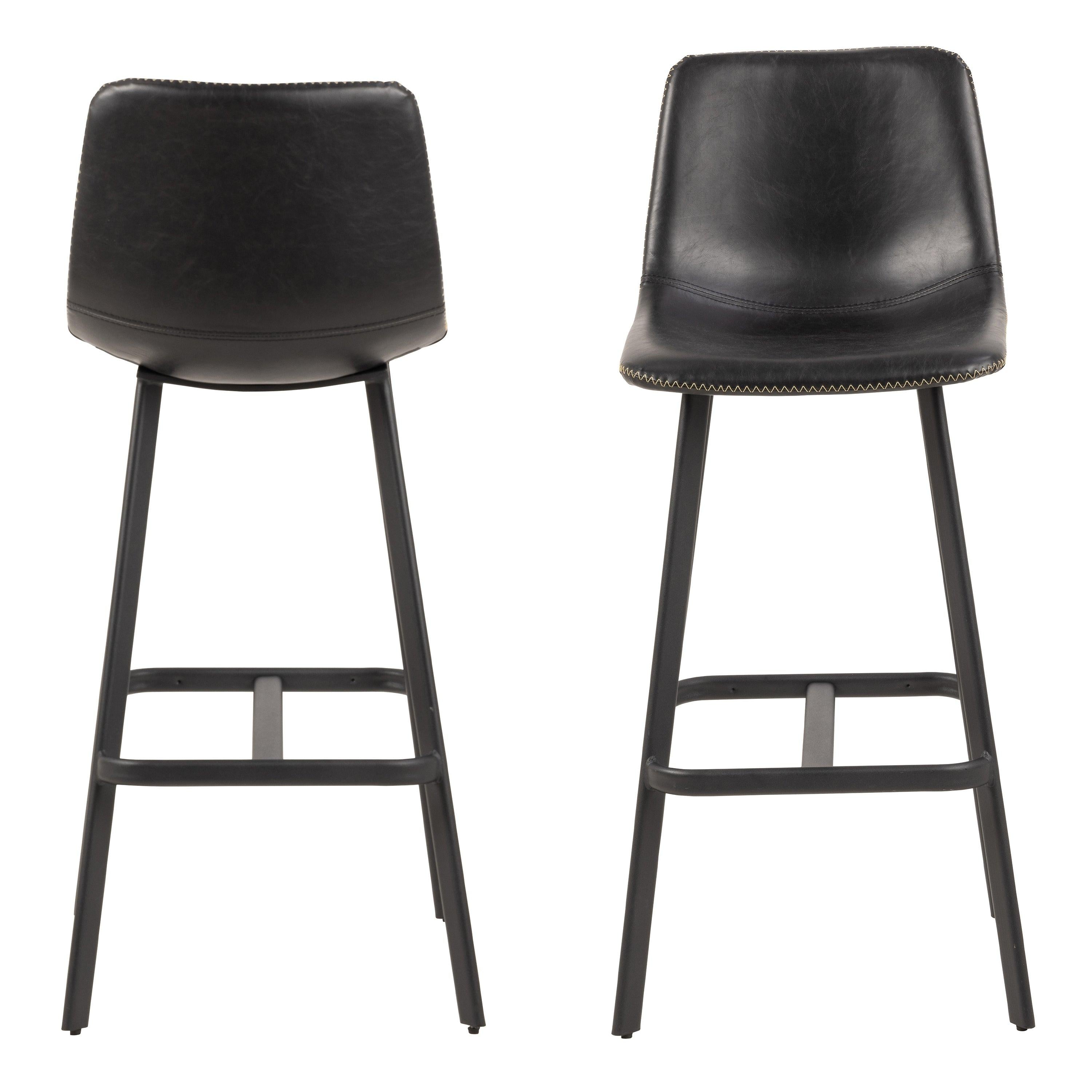 I_Oregon Bar Chair in Black Set of 2 - image 2