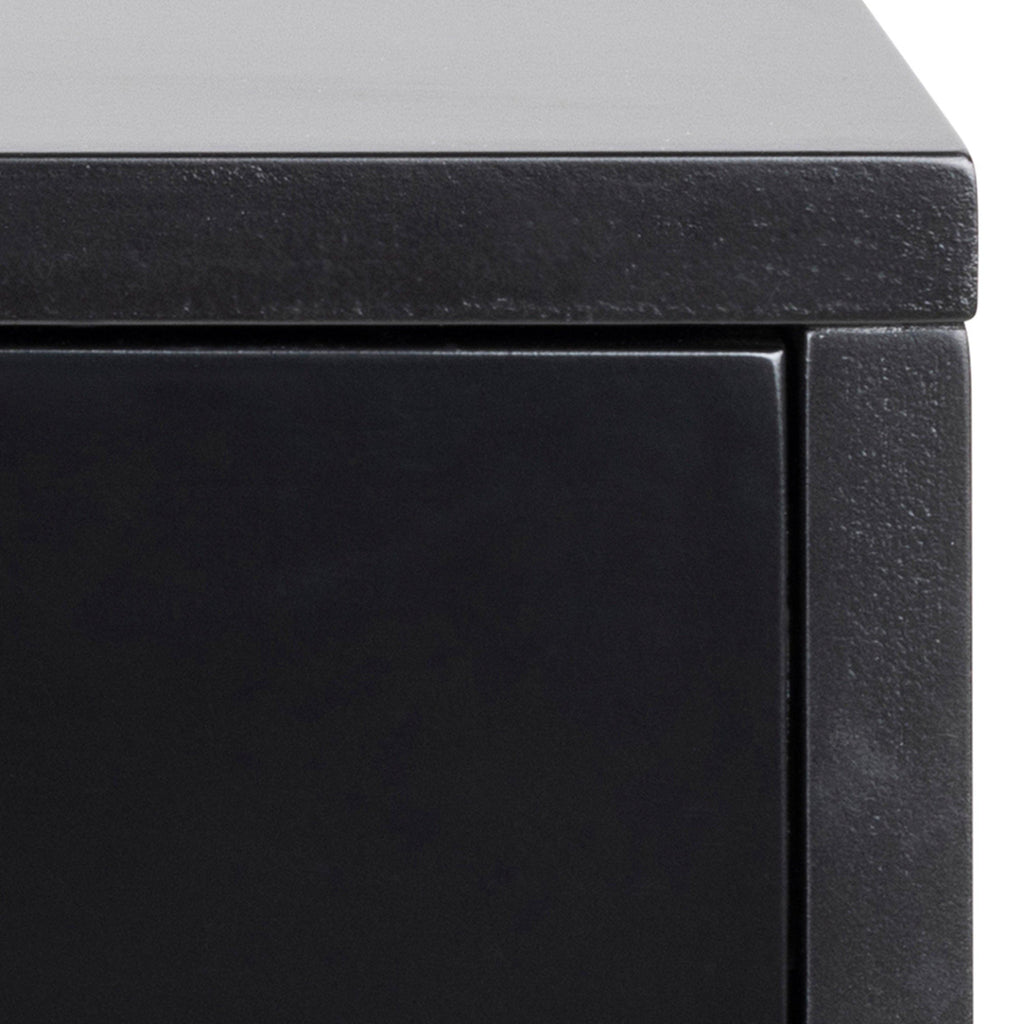 Cholet Square Bedside Table with 1 Drawer in Black - image 6