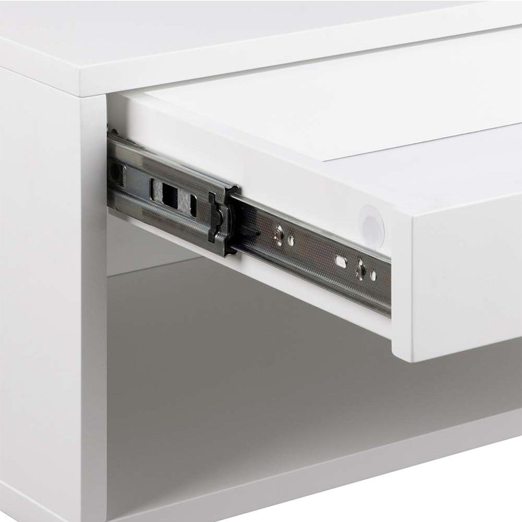 Cholet Square Bedside Table with 1 Drawer in White - image 6