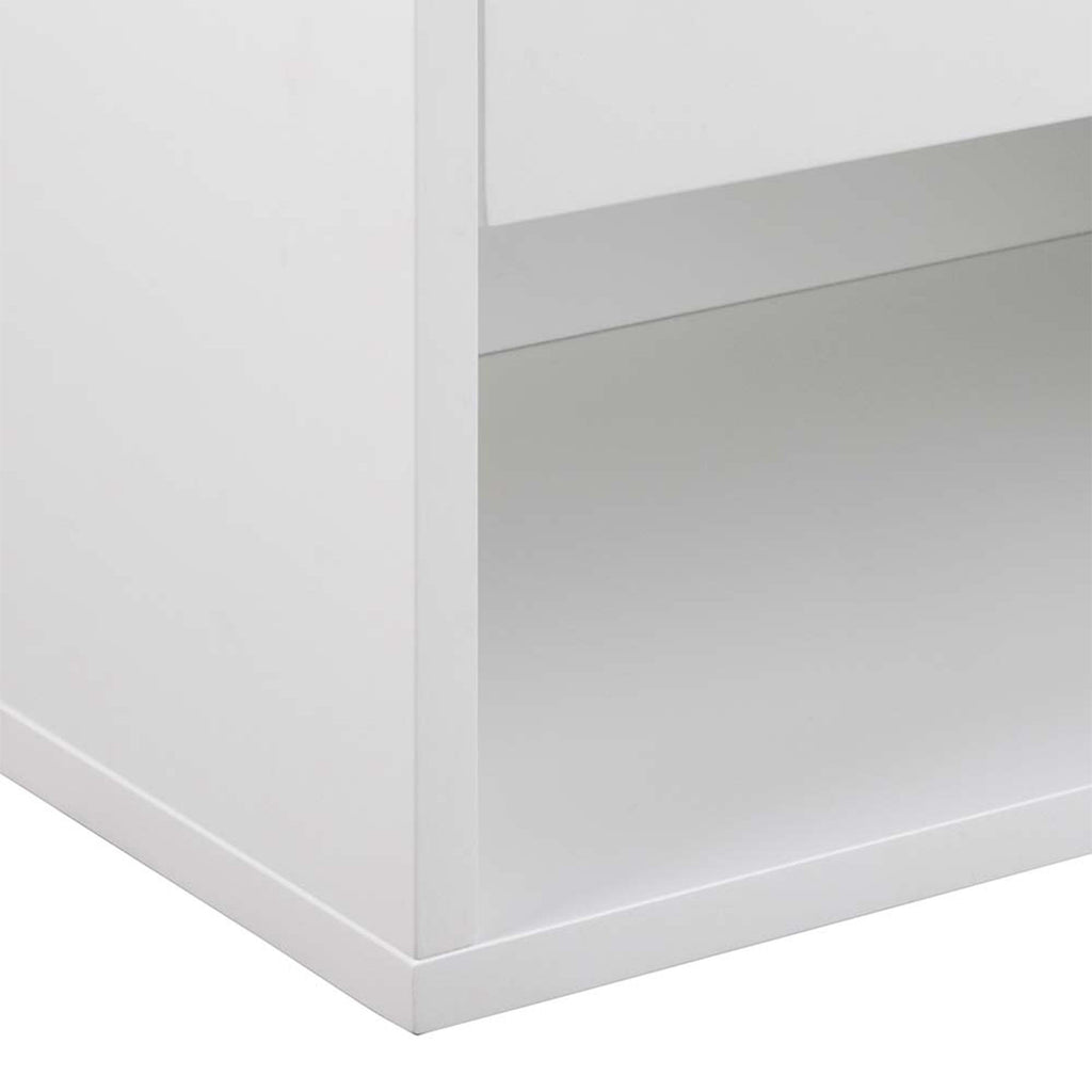 Cholet Square Bedside Table with 1 Drawer in White - image 7