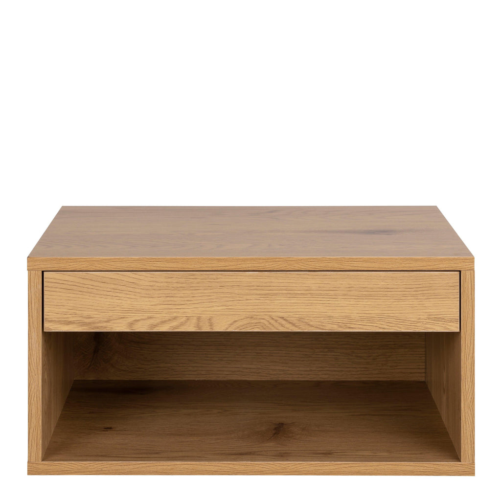 Cholet Square Bedside Table with 1 Drawer in Oak - image 2