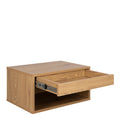 Cholet Square Bedside Table with 1 Drawer in Oak - image 3