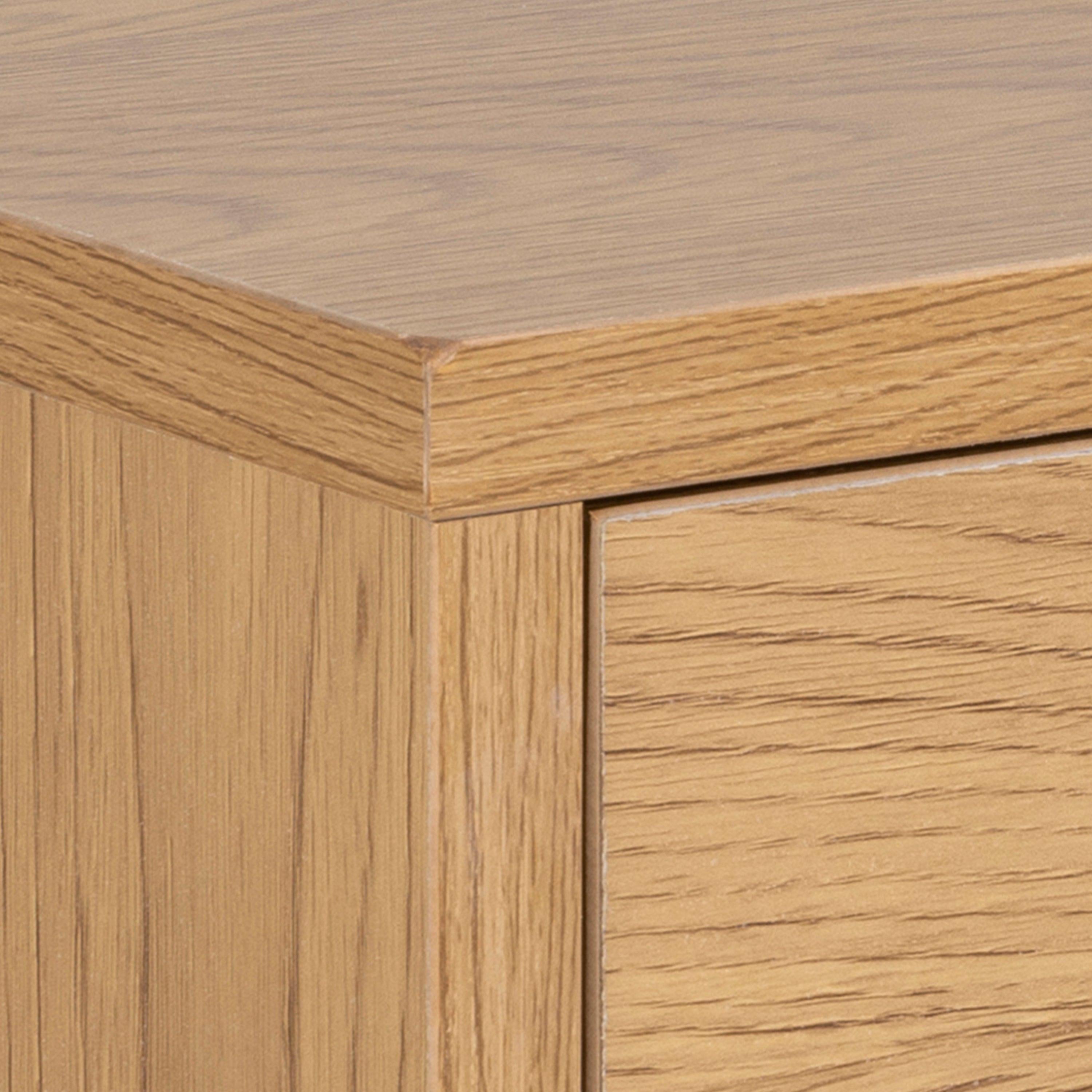 Cholet Square Bedside Table with 1 Drawer in Oak - image 5