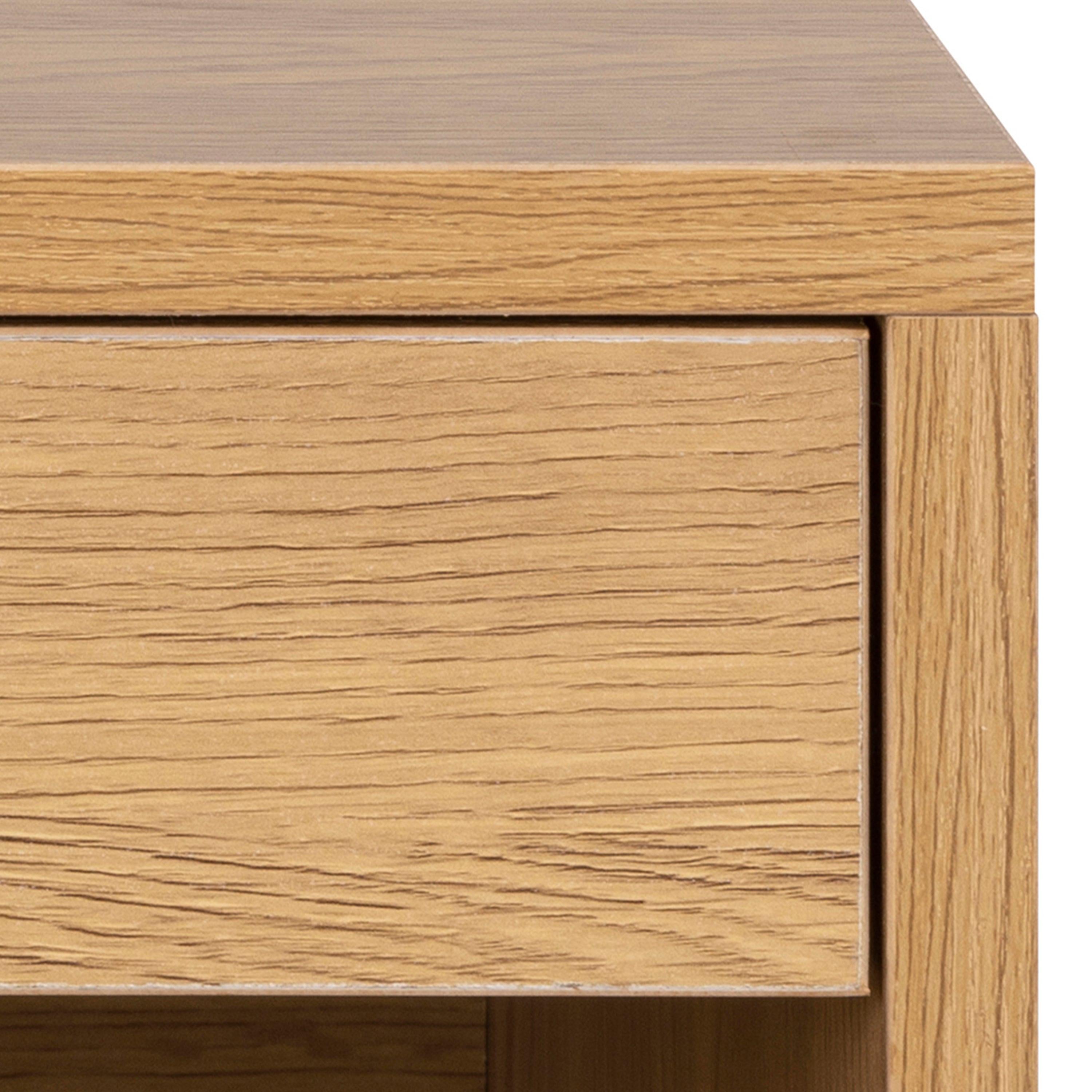 Cholet Square Bedside Table with 1 Drawer in Oak - image 6