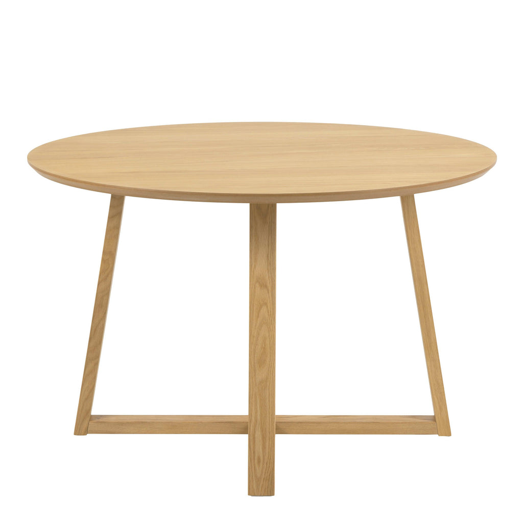 Malika Round Dining Table in Oak - image 2