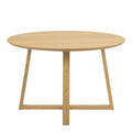 Malika Round Dining Table in Oak - image 2