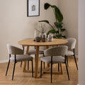 Malika Round Dining Table in Oak - image 4