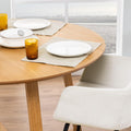 Malika Round Dining Table in Oak - image 5