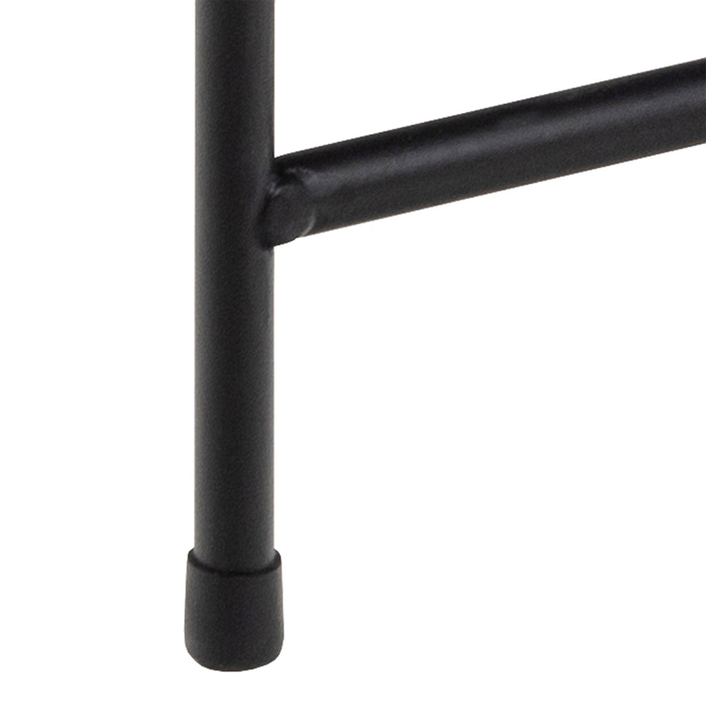 Avila Side Table with Black Polished Marble Stone 52x40cm - image 10