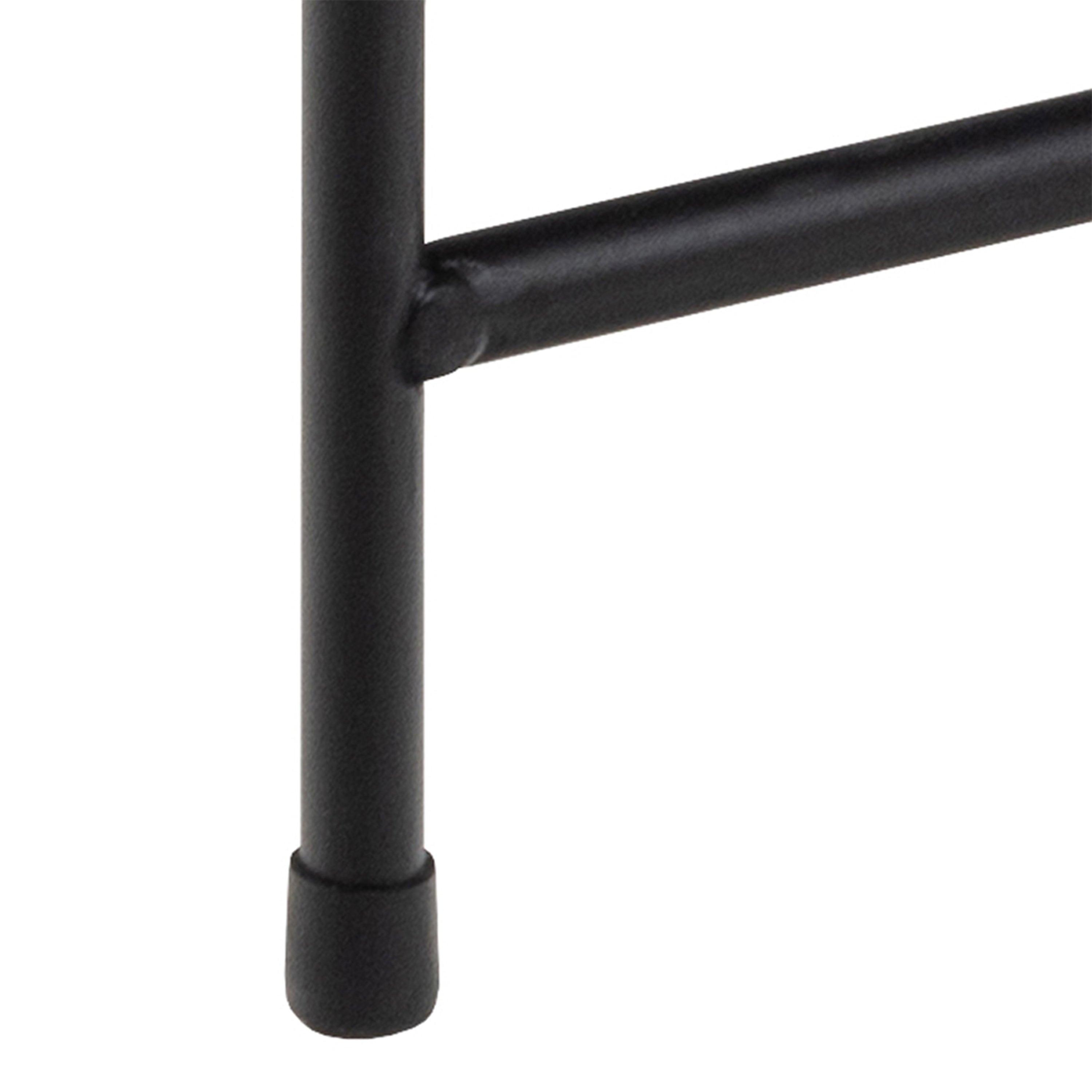 Avila Side Table with Black Polished Marble Stone 52x40cm - image 10