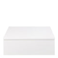 Avignon Square Bedside Table with 1 Drawer in White - image 2