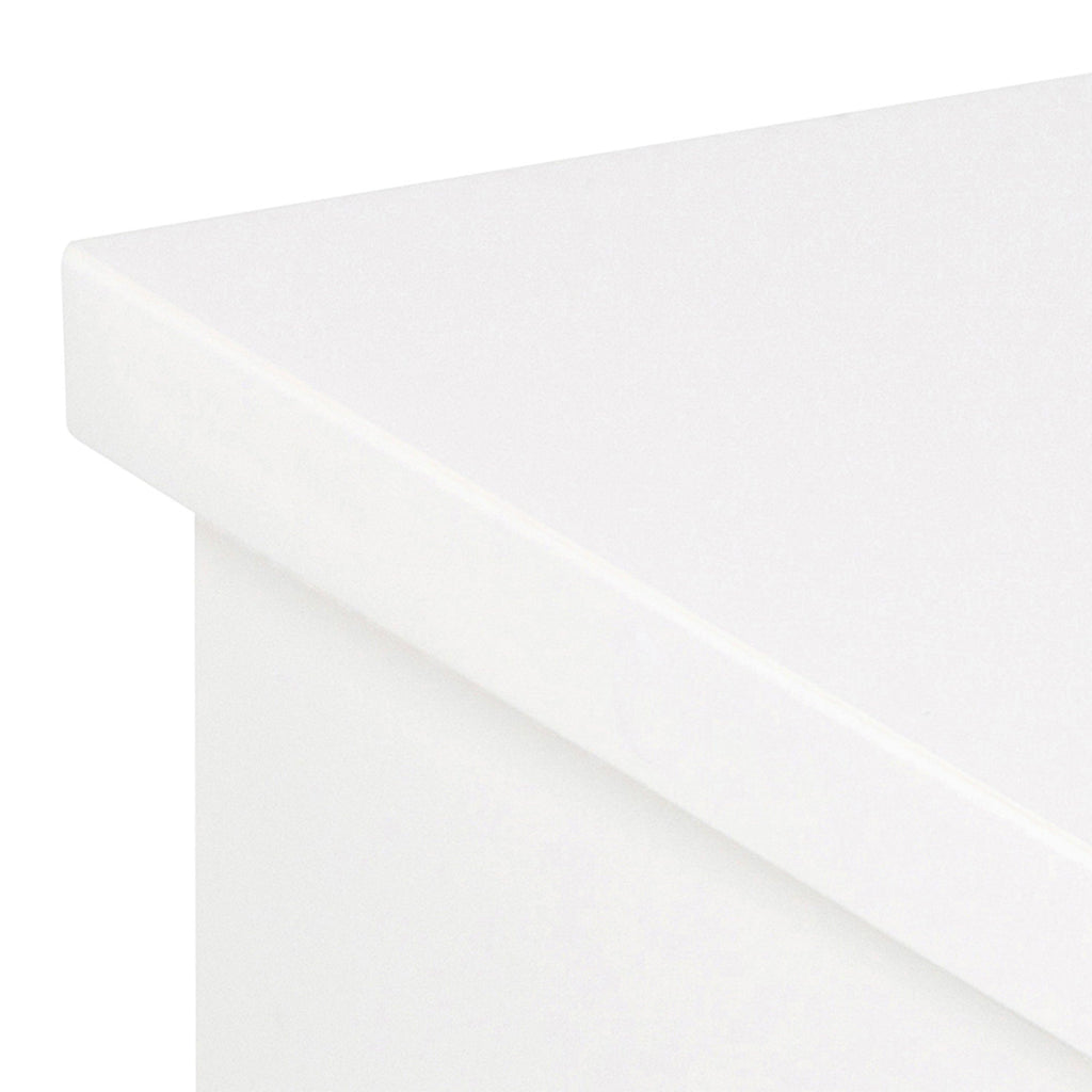 Avignon Square Bedside Table with 1 Drawer in White - image 6