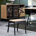 Cassandra Dining Chair with Armrest in Black Set of 2 - image 5