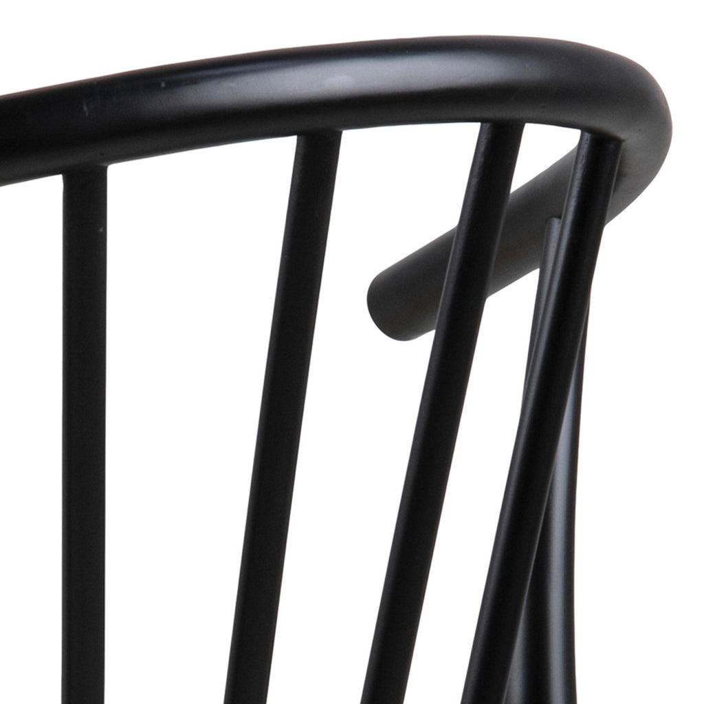 Cassandra Dining Chair with Armrest in Black Set of 2 - image 7