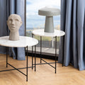 Avila Side Table with White Marble Top 42x45cm - image 5
