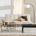 Avila Side Table with Brown Marble Top 42x45cm - image 3