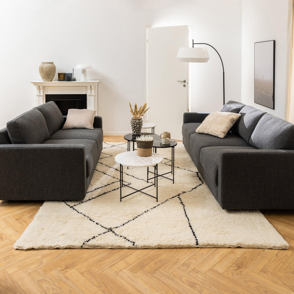 Avila Side Table with White Marble Top 52x40cm - image 3