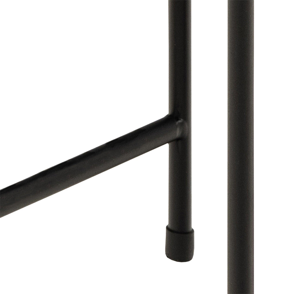 Avila Side Table with Brown Marble Top 52x40cm - image 6