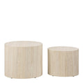 Mice Oval Coffee Table Set in Light Oak - image 2
