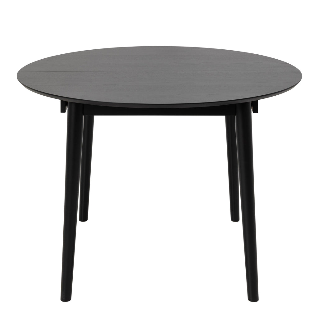 Montreux Round Extending Dining Table in Black 115-154 cm - image 2