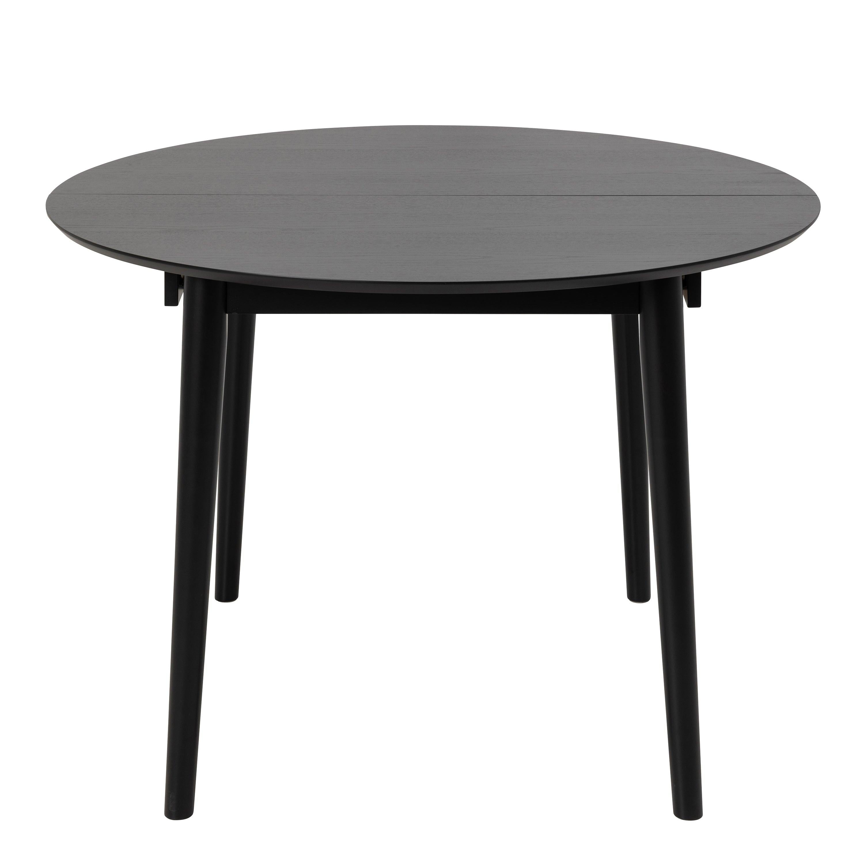 Montreux Round Extending Dining Table in Black 115-154 cm - image 2