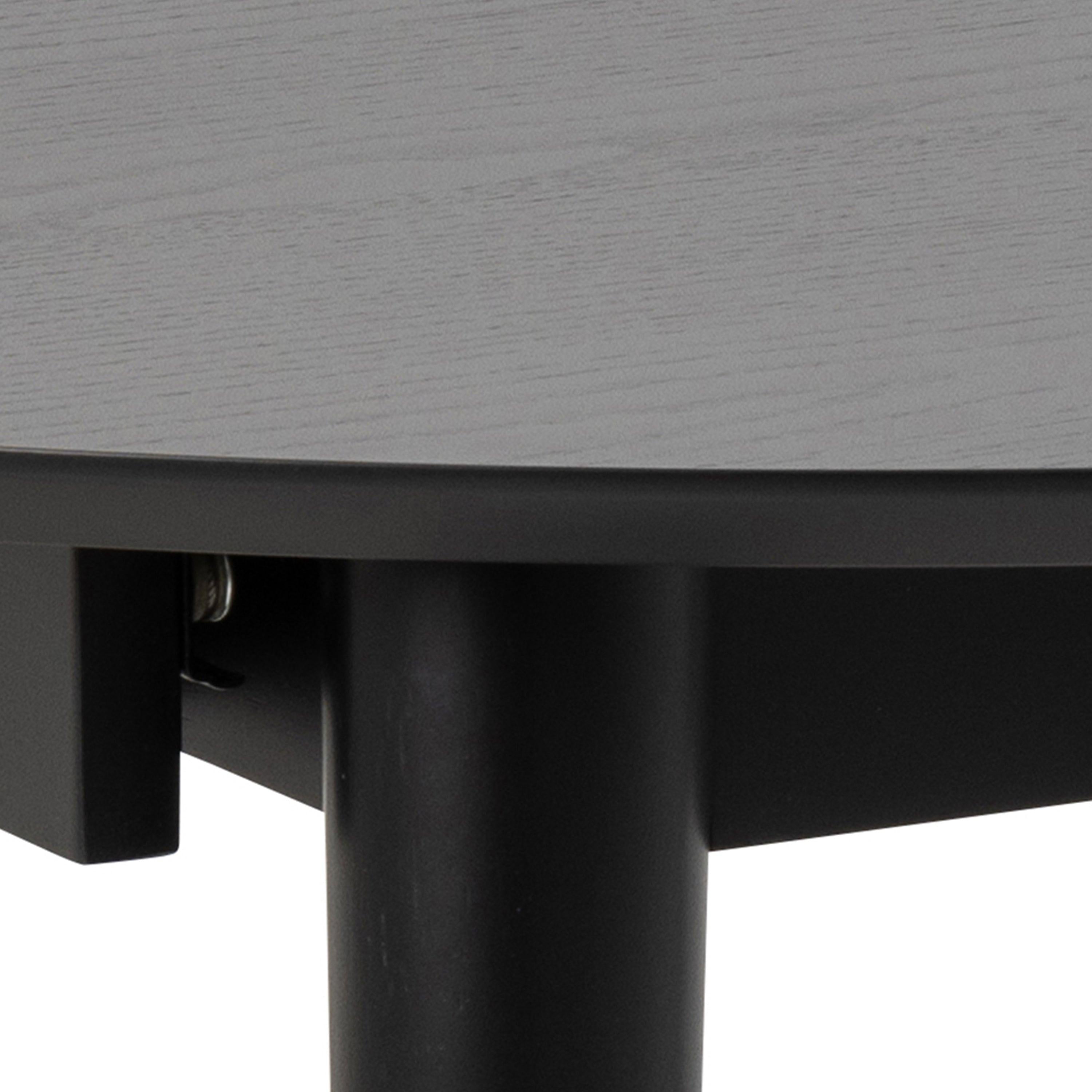 Montreux Round Extending Dining Table in Black 115-154 cm - image 8