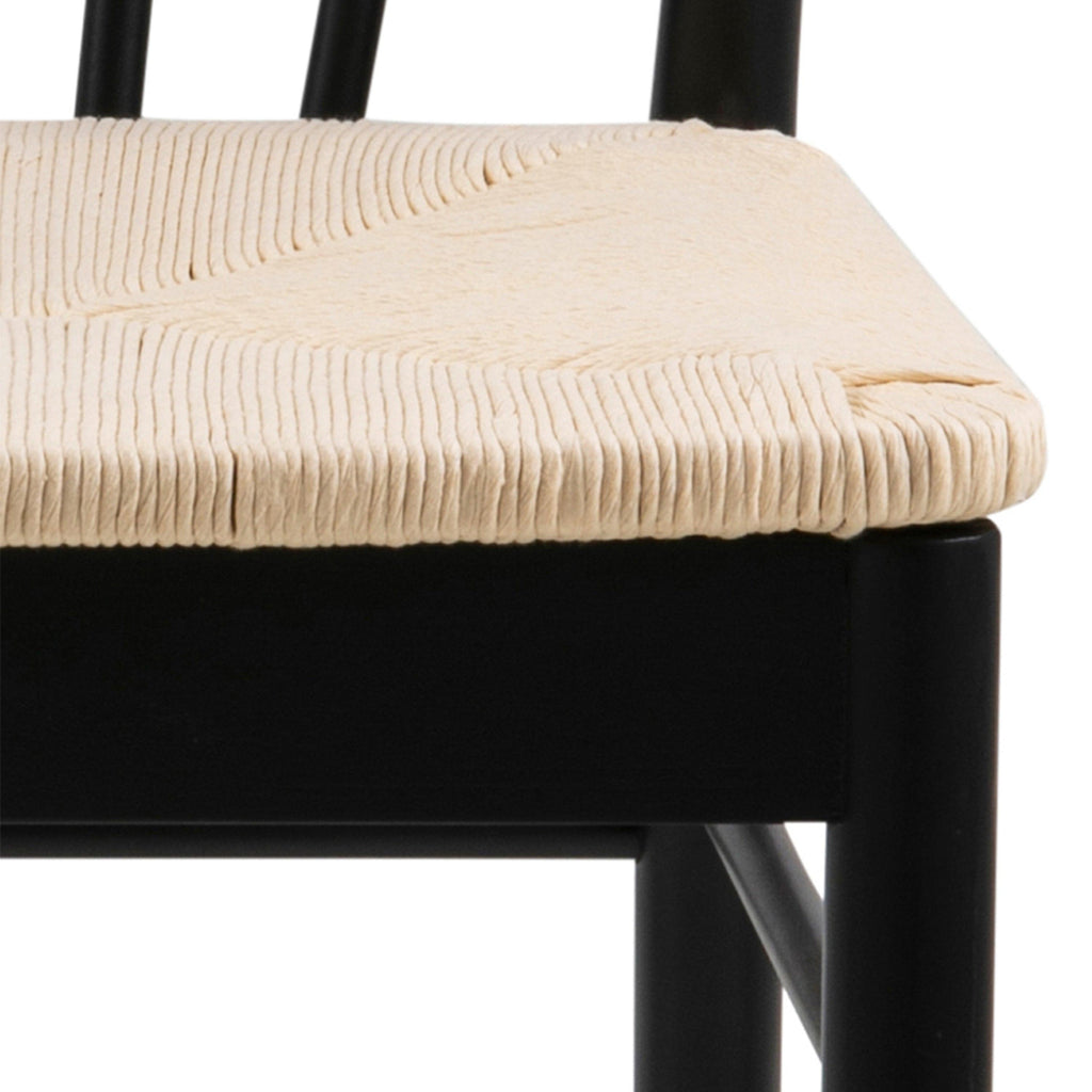 Montreux Round Extending Dining Table in Black 115-154cm includes 4 Cassandra Dining Chairs with Armrest in Black - image 11