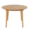 Montreux Round Extending Dining Table in Oak 154-115cm - image 2