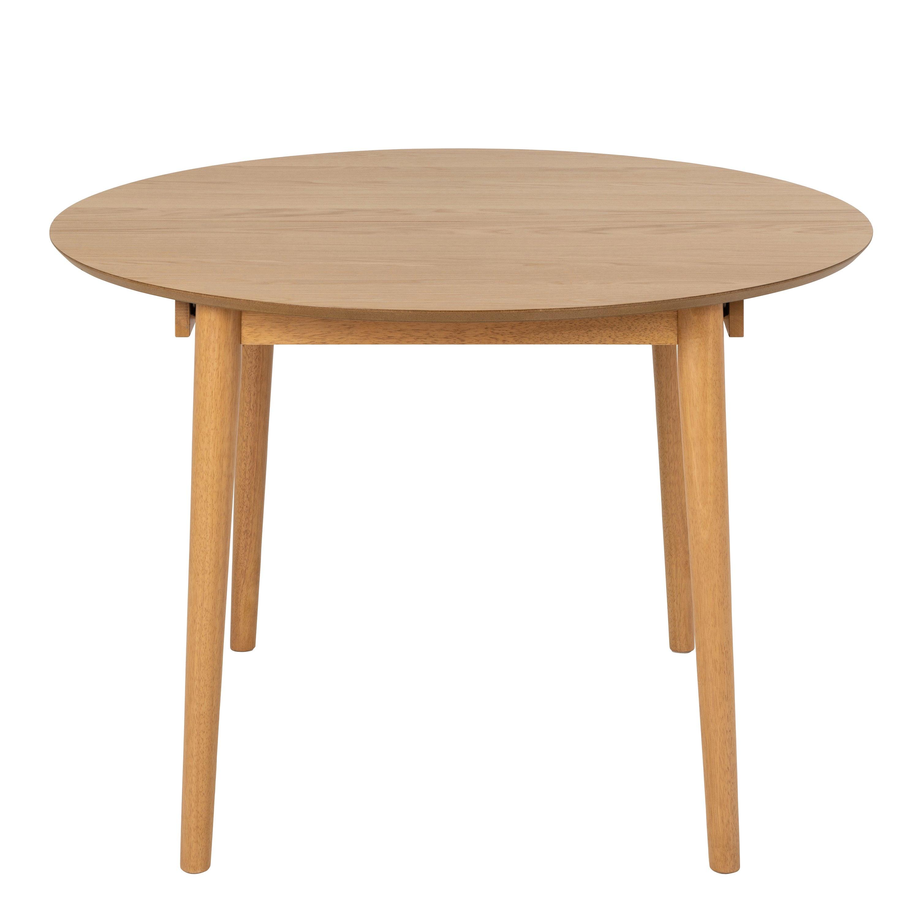 Montreux Round Extending Dining Table in Oak 154-115cm - image 2