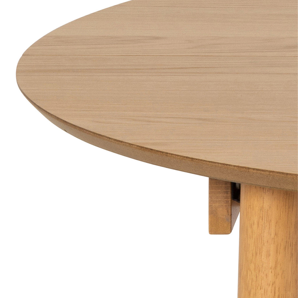 Montreux Round Extending Dining Table in Oak 154-115cm - image 7