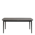 Montreux Rectangular Extending Dining Table in Black 180-219 cm - image 2