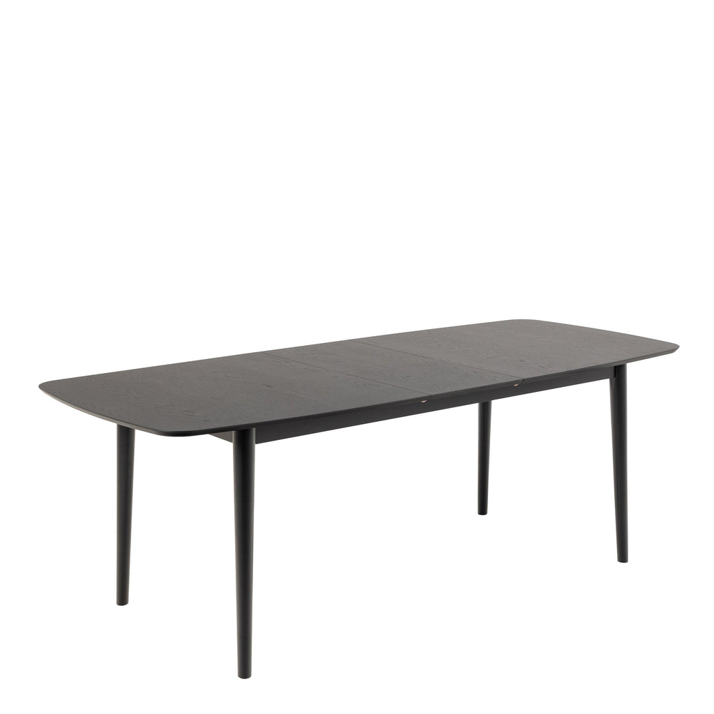 Montreux Rectangular Extending Dining Table in Black 180-219 cm - image 3