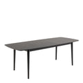 Montreux Rectangular Extending Dining Table in Black 180-219 cm - image 3