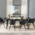 Montreux Rectangular Extending Dining Table in Black 180-219 cm - image 5