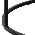 Spiro Coffee Table with White Marble Melamine Top & Black Legs - image 5