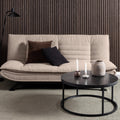 Spiro Coffee Table with Black Marble Melamine Top & Black Legs - image 3