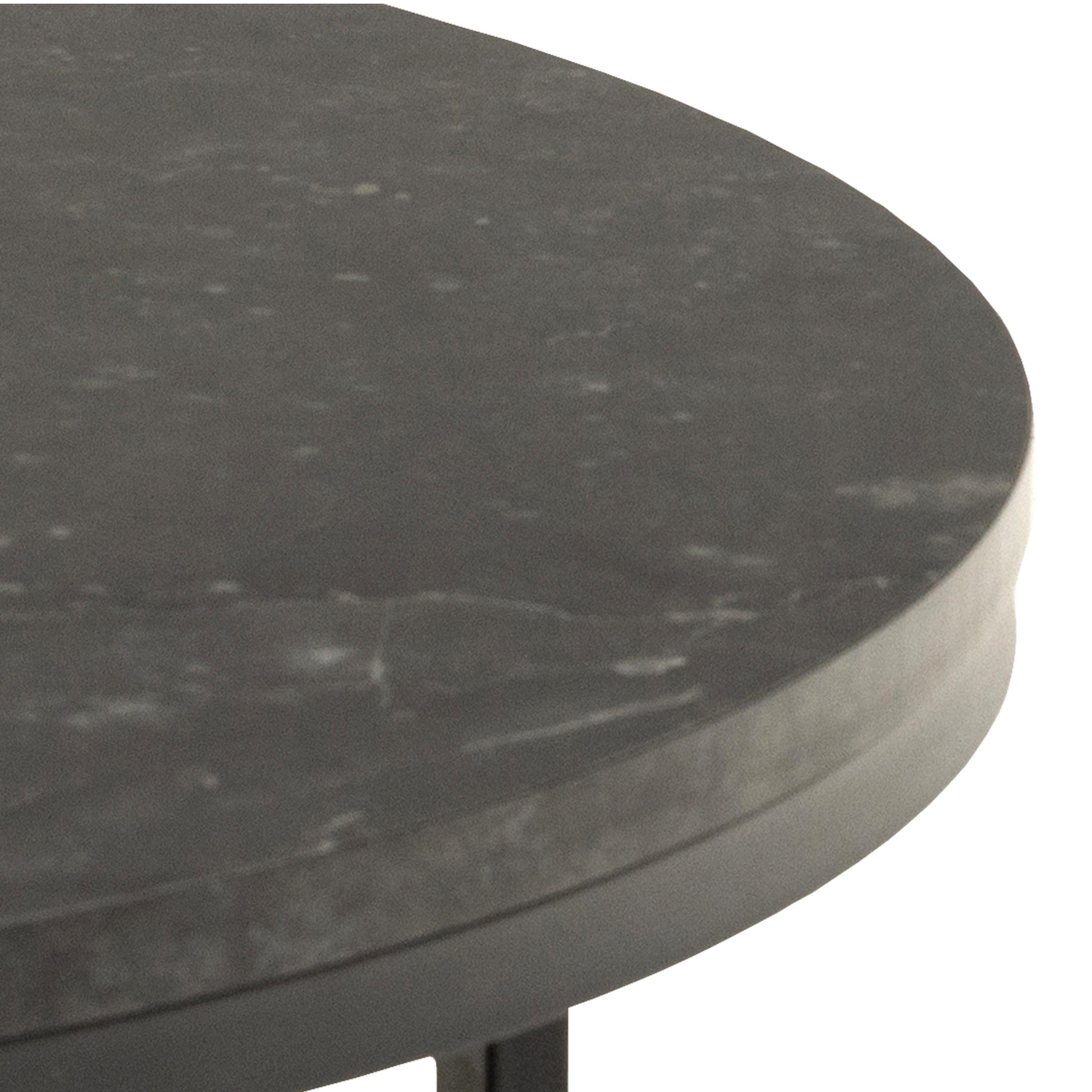 Spiro Coffee Table with Black Marble Melamine Top & Black Legs - image 5