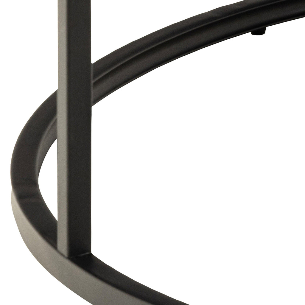 Spiro Coffee Table with Black Marble Melamine Top & Black Legs - image 6