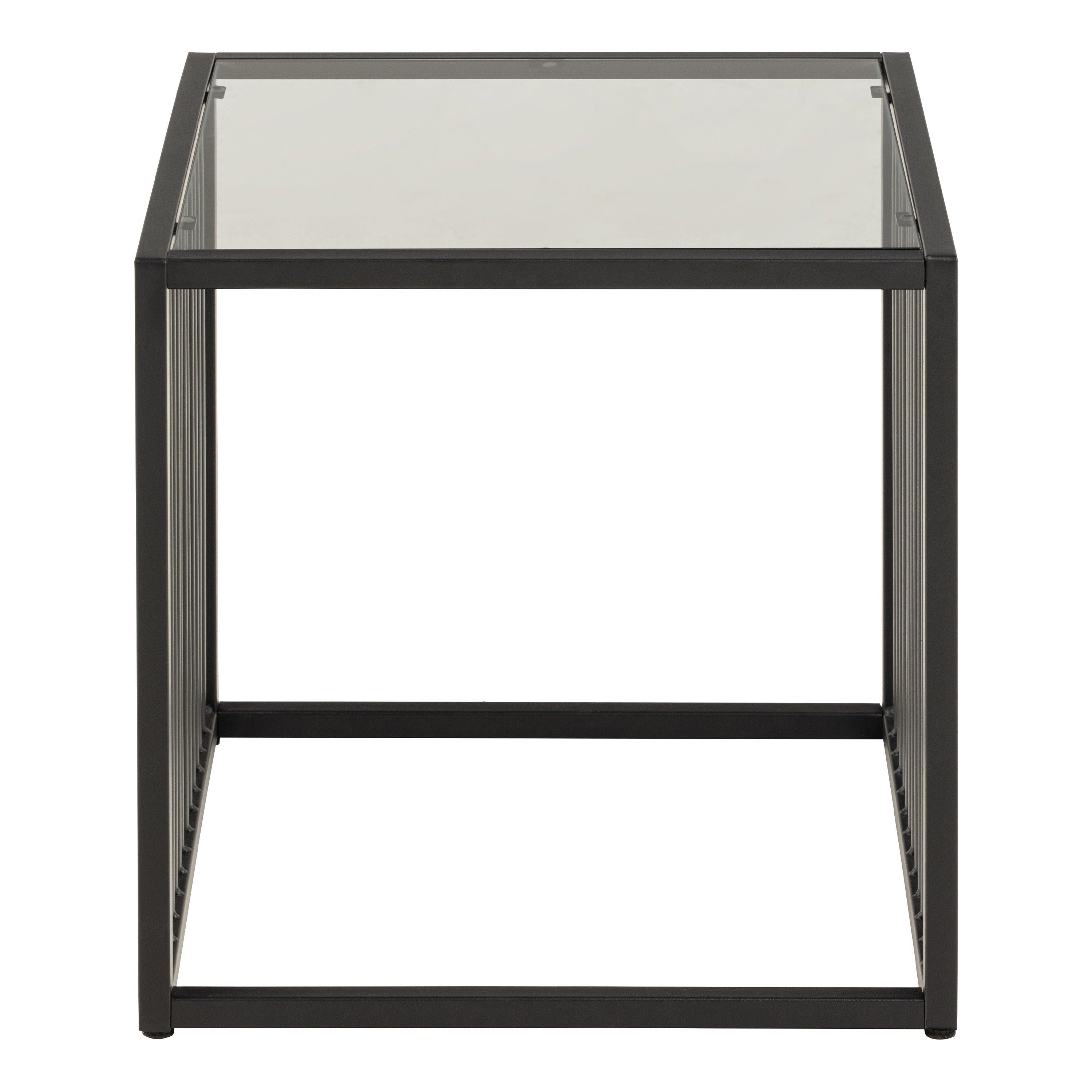 Strington Side Table in Black with Glass Top - image 2