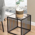 Strington Side Table in Black with Glass Top - image 5