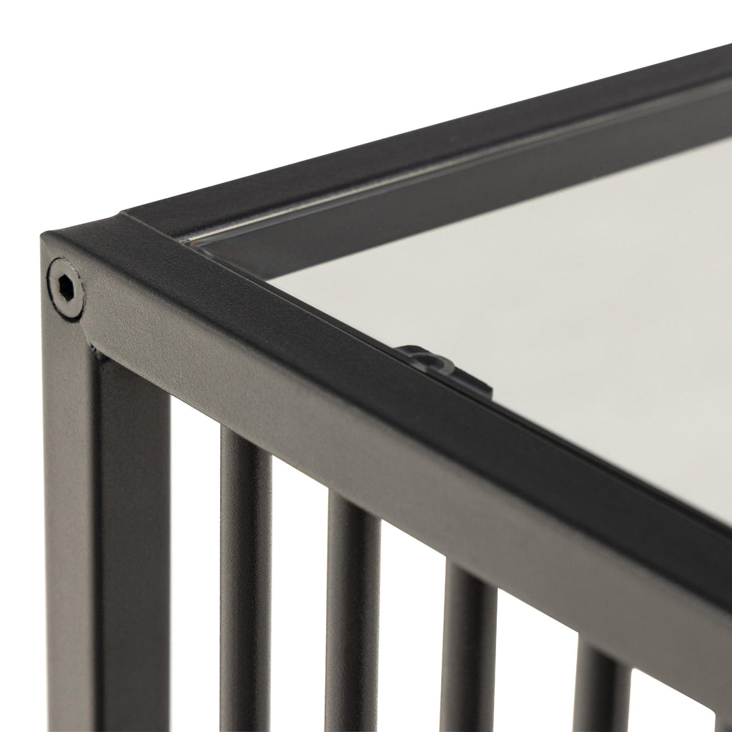 Strington Side Table in Black with Glass Top - image 7