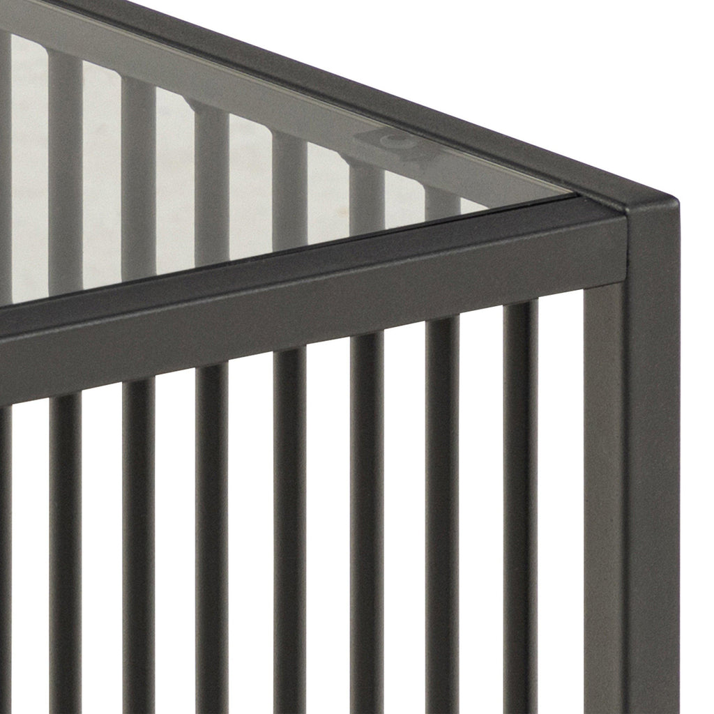 Strington Side Table in Black with Glass Top - image 8