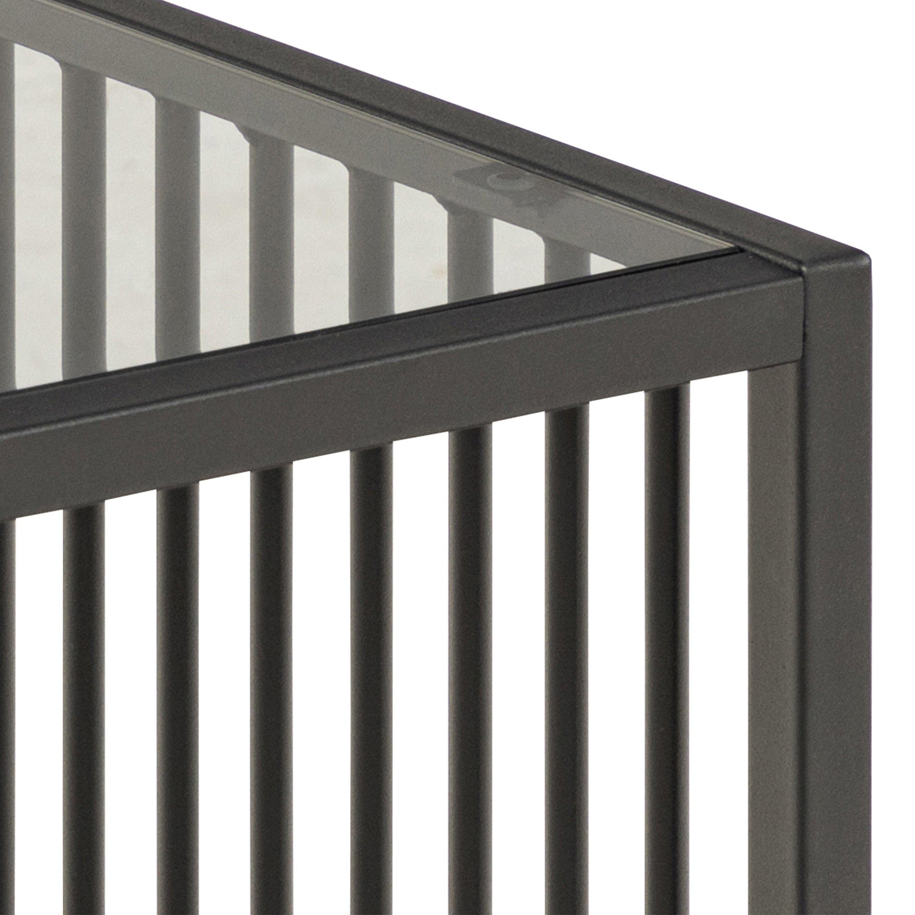 Strington Side Table in Black with Glass Top - image 8